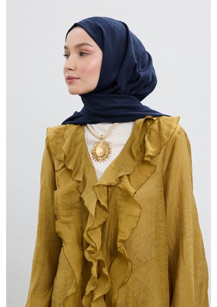 Cotton Line Şal Lacivert