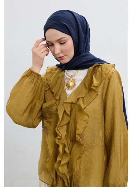 Cotton Line Şal Lacivert