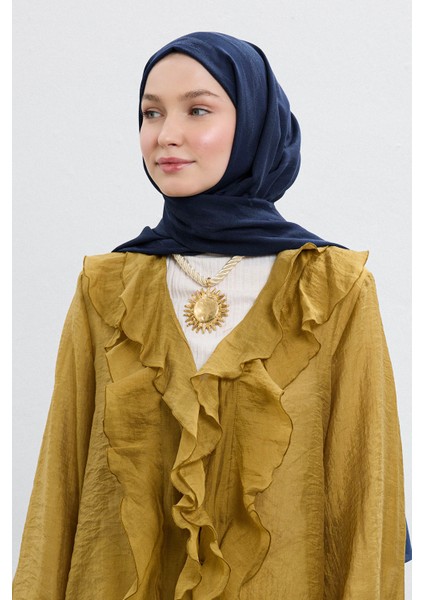 Cotton Line Şal Lacivert