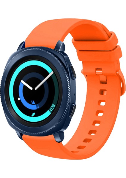 Samsung Gear Sport ile Uyumlu Kordon Jel Silikon Tokalı Kayış