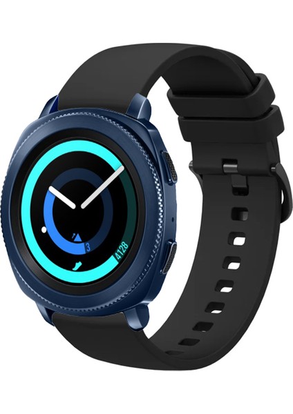 Samsung Gear Sport ile Uyumlu Kordon Jel Silikon Tokalı Kayış
