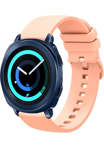 Samsung Gear Sport ile Uyumlu Kordon Jel Silikon Tokalı Kayış