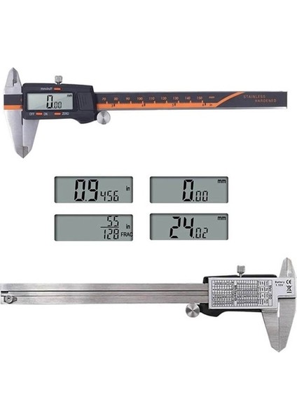 150 x 0.01 mm Dijital Paslanmaz Çelik Elektronik Hassas Kumpas fırsatları