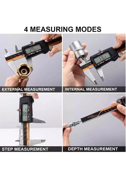 150 x 0.01 mm Dijital Paslanmaz Çelik Elektronik Hassas Kumpas