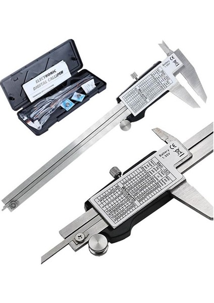 150 x 0.01 mm Dijital Paslanmaz Çelik Elektronik Hassas Kumpas