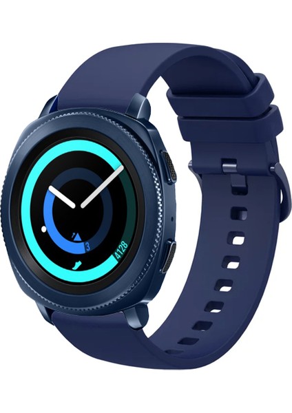 Samsung Gear Sport ile Uyumlu Kordon Jel Silikon Tokalı Kayış