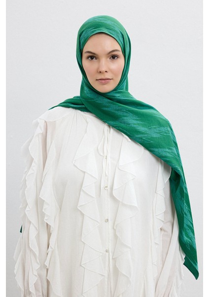 Cotton Line Şal Zümrüt Yeşili