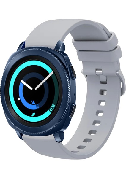 Samsung Gear Sport ile Uyumlu Kordon Jel Silikon Tokalı Kayış
