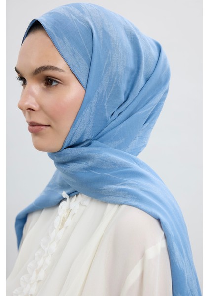 Cotton Line Şal Soft Mavi
