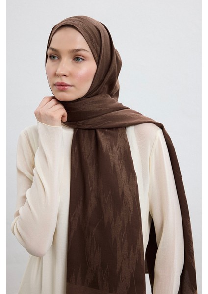 Cotton Line Şal Çikolata Kahve modelleri