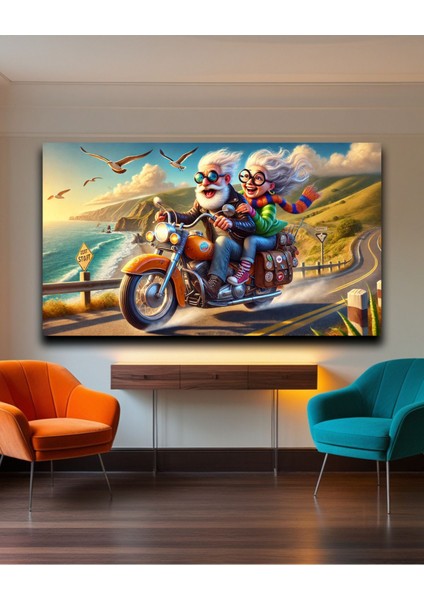 🛵 Huzura Yolculuk: Tatlı Yaşlı Çiftin Motosiklet Üzerindeki Zamansız Serüveni