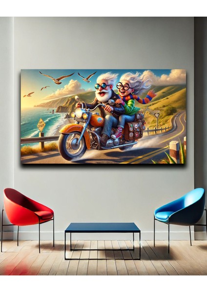 🛵 Huzura Yolculuk: Tatlı Yaşlı Çiftin Motosiklet Üzerindeki Zamansız Serüveni fiyatları