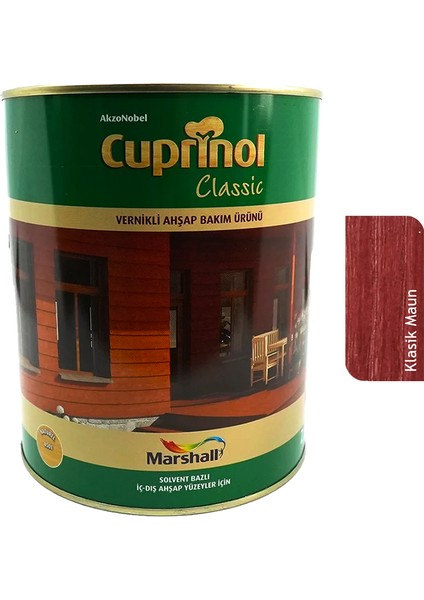 Classic Vernikli Ahşap Koruyucu 2.5 Lt Klasik Maun