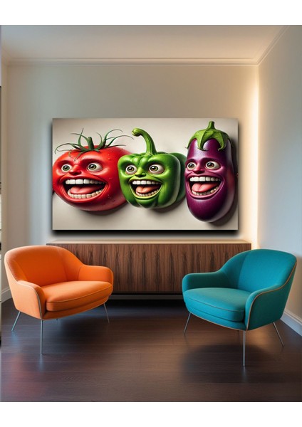 Mutfak Için Şık Duvar Kanvas Tablo