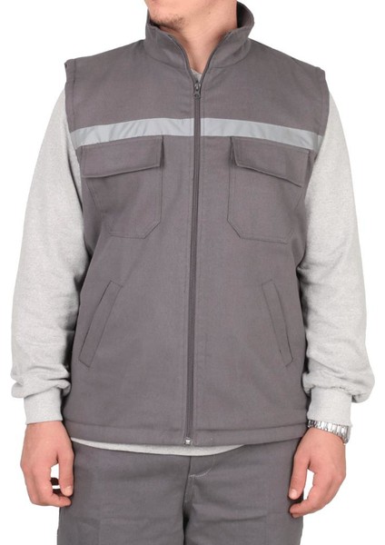 Lacivert Gabardin Yelek