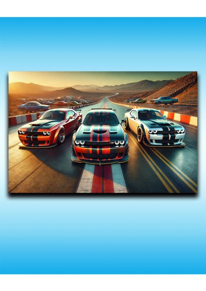 Hız Tutkunlarına Özel Şık Araba Kanvas Duvar Tablosu 🏎️ fiyatları