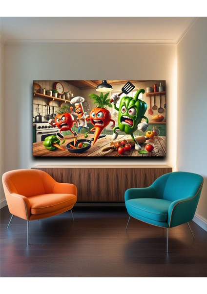 Mutfak Için Şık Duvar Kanvas Tablo modelleri