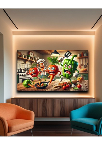 Mutfak Için Şık Duvar Kanvas Tablo fırsatları