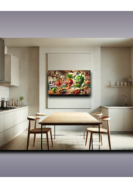 Mutfak Için Şık Duvar Kanvas Tablo indirimleri