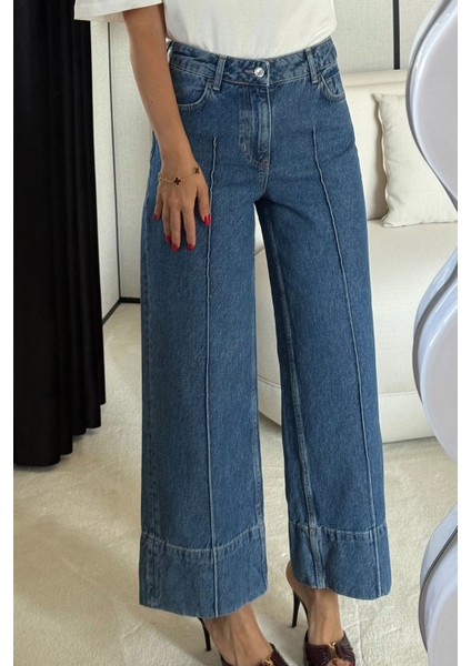 Dikiş Detaylı Crop Jean fiyatları
