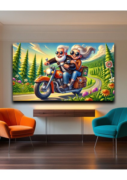 🛵 Huzura Yolculuk: Tatlı Yaşlı Çiftin Motosiklet Üzerindeki Zamansız Serüveni