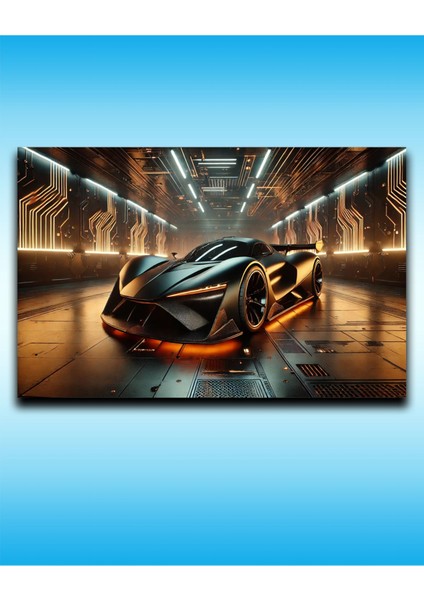 Hız Tutkunlarına Özel Şık Araba Kanvas Duvar Tablosu 🏎️ fiyatları