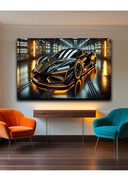 Hız Tutkunlarına Özel Şık Araba Kanvas Duvar Tablosu 🏎️ modelleri
