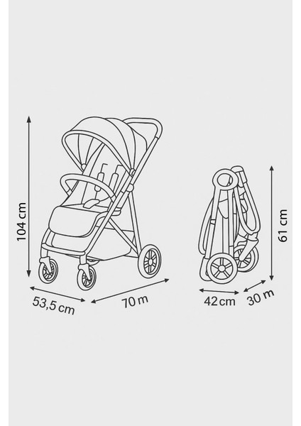Tripper Kabin Tipi Bebek Arabası