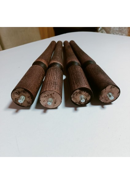 38 cm Torna 4 Lük Ceviz Renk Masa Sehpa Ayak