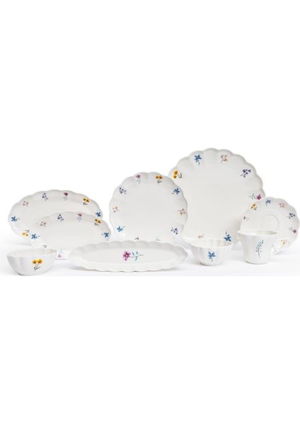 Flower Bouquet 6 Kişilik 29 Parça Kahvaltı Takımı PA2085