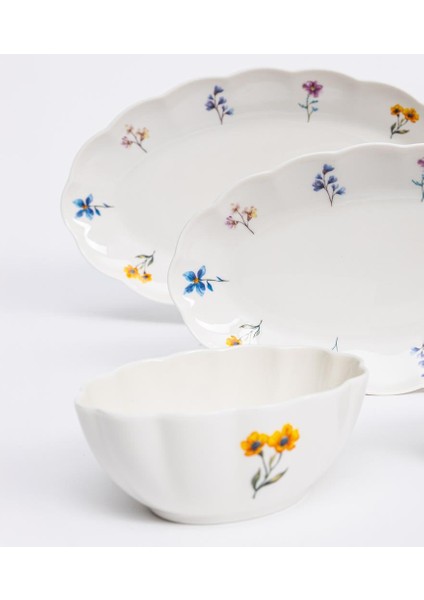 Flower Bouquet 6 Kişilik 29 Parça Kahvaltı Takımı PA2085 fırsatları