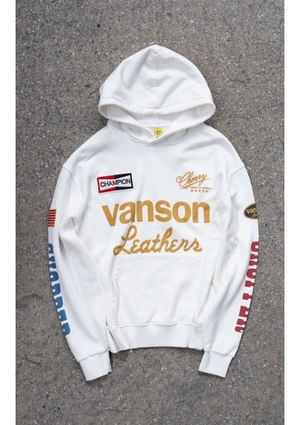Vanson Chopper Beyaz Sweatshirt