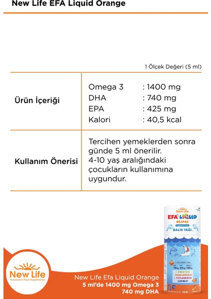Efa Liquid Orange 150 ml 2 Adet fiyatları