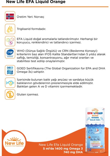 Efa Liquid Orange 150 ml 2 Adet modelleri