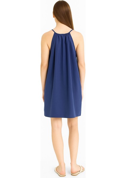 Lupinn Moda Ince Askılı Salaş Kesim Yazlık Kadın Mini Elbise - Rahat ve Şık Tasarım fırsatları