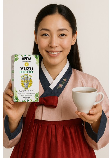 Detoks Zayıflatma Çayı, Form Tutma Yuzu ve Matcha İçeren Detox Çayı 100 GR