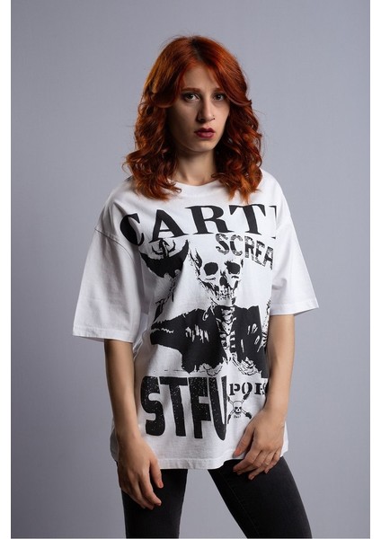 carti Playboy Oversize Punk T-Shirt fırsatları