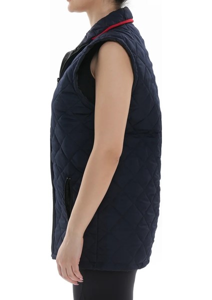 Lacivert Baklava Desen Yelek fiyatları