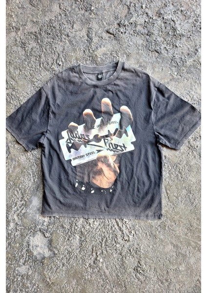 Judas Priest British Steel Boxy Fit T-Shirt