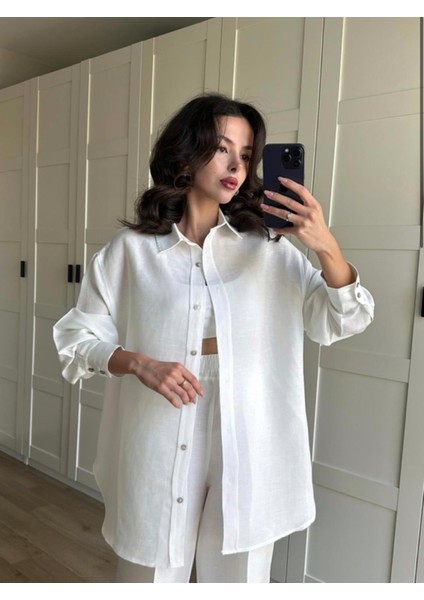 Arkası Düğmeli Ham Keten Takım fiyatları