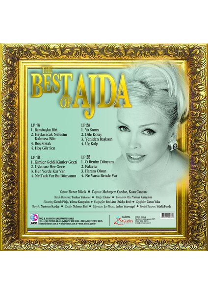 Ajda Pekkan The Best Of Ajda (Renkli Plak) 2lp