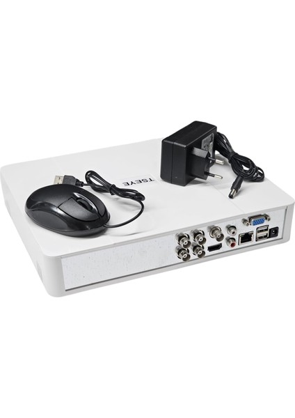 Exitcam 4'lü Ip Kamera Seti 5mp 2k+ Sesli + Gece Renkli + 320GB HDD + Cat6 + Poe Switch + Nvr