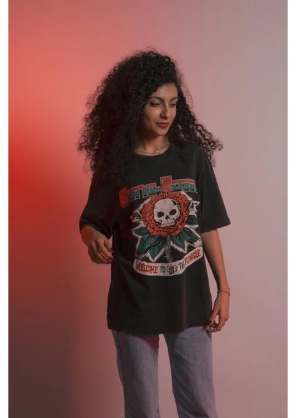 Gunsn Roses Welcome To The Jungle Kadın T-Shirt