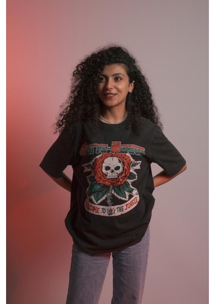 Gunsn Roses Welcome To The Jungle Kadın T-Shirt modelleri