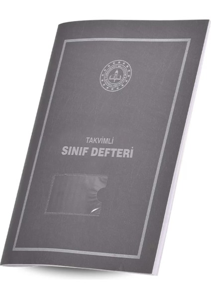 Takvimli Sınıf Defteri Gri Plastik Kapak İlkokul 390