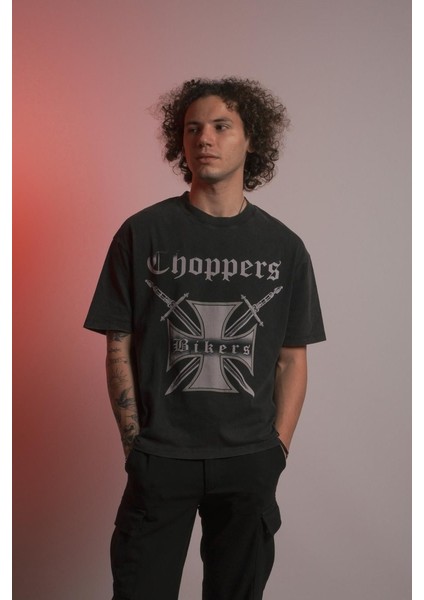 bikersVintage Oversize T-Shirt modelleri