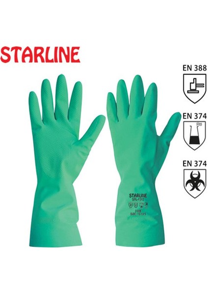 Kimyasal Nitril Eldiven Starline STL-1513-10-10,5 (Large Beden)