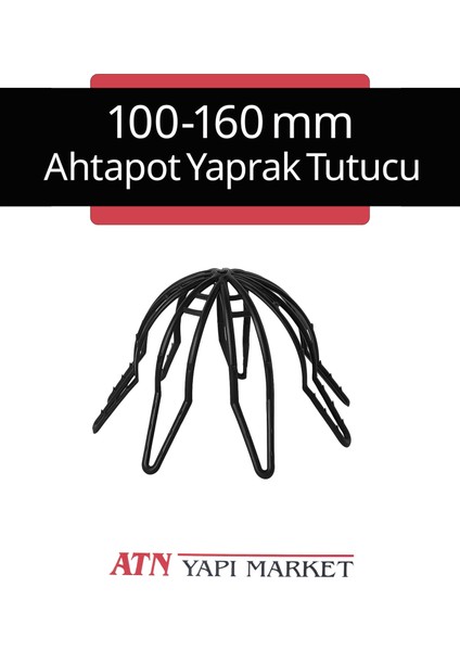 100-160 mm Yaprak Tutucu Ahtapot - Yağmur Suyu Gideri Filtresi