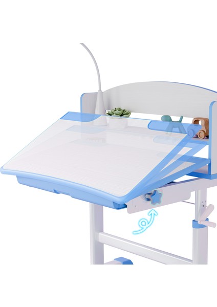 Sakura Çocuk Çalışma Masası | Yükseklik ve Açı Ayarlı | Ergonomik Masa