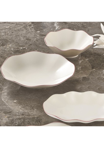 Nesrin 26 Parça 6 Kişilik Bone Yemek Takımı - Copper Bakır fiyatları